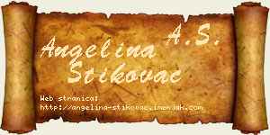Angelina Štikovac vizit kartica